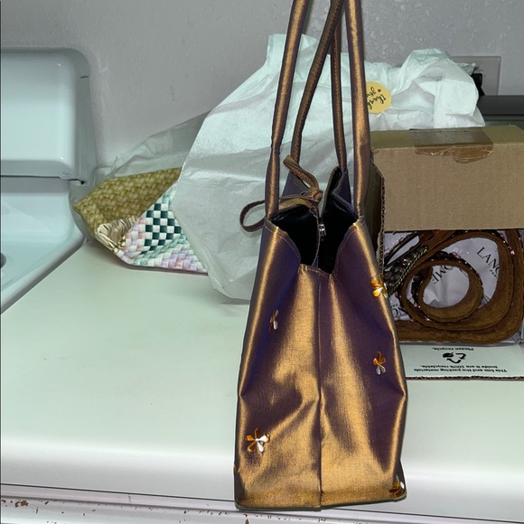 Shangtung Silk Bag Handmade by Cambodian Mine Refugees - Picture 2 of 16